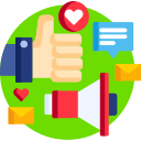 social advertising icon